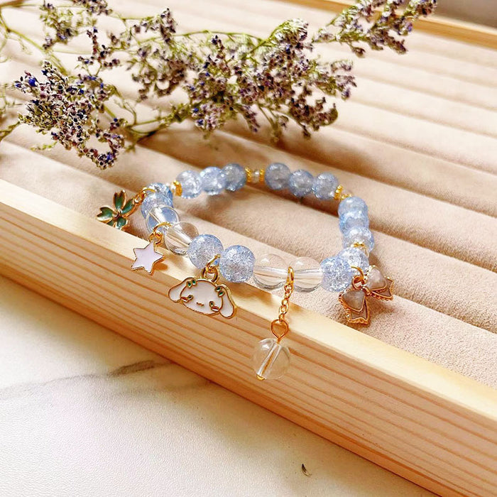 Wholesale Crystal Bracelet Pendant Beaded Bracelet Cute and Sweet Girlfriend Gift