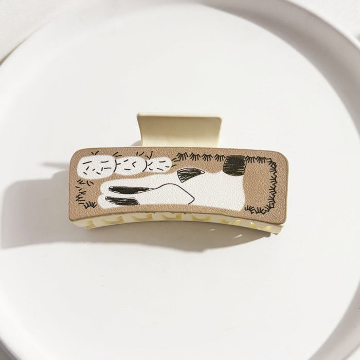 Wholesale Retro Hairpin Printed  GrabberHair Clips