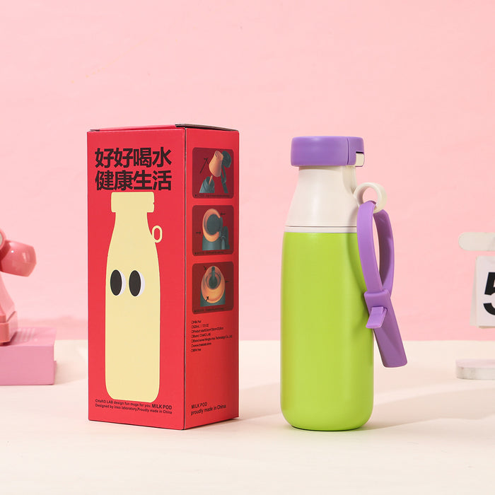 Wholesale Portable stainless steel thermos cup with straws in various bright colors
