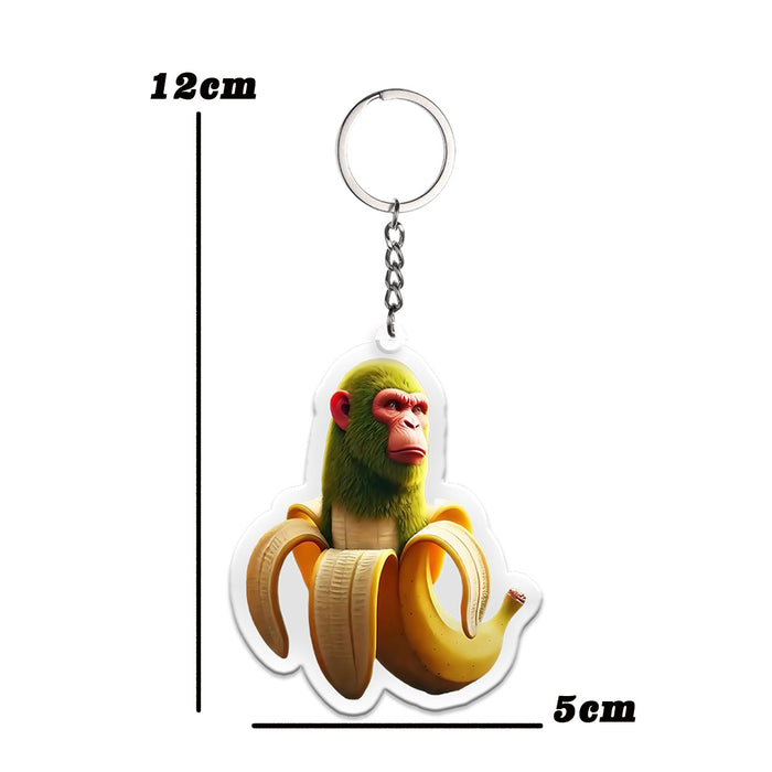 Wholesale Acrylic keychain Shanhaijing abstract backpack ornament