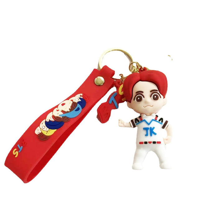 Wholesale Cartoon Soft Plastic Doll Keychain JDC-KC-LiangQ008