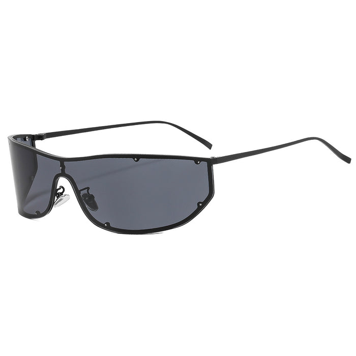 Wholesale Punk Mirror Large Frame Sunglasses Trendy Fashion Accessory Gift