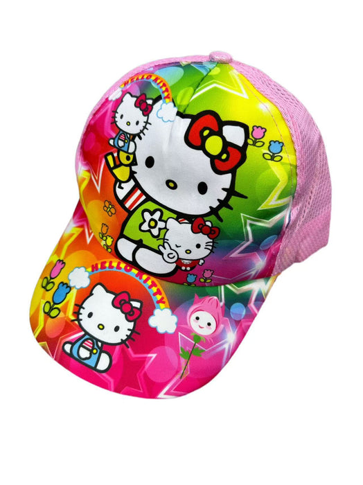 Wholesale Cartoon print baseball cap thin mesh cap for children