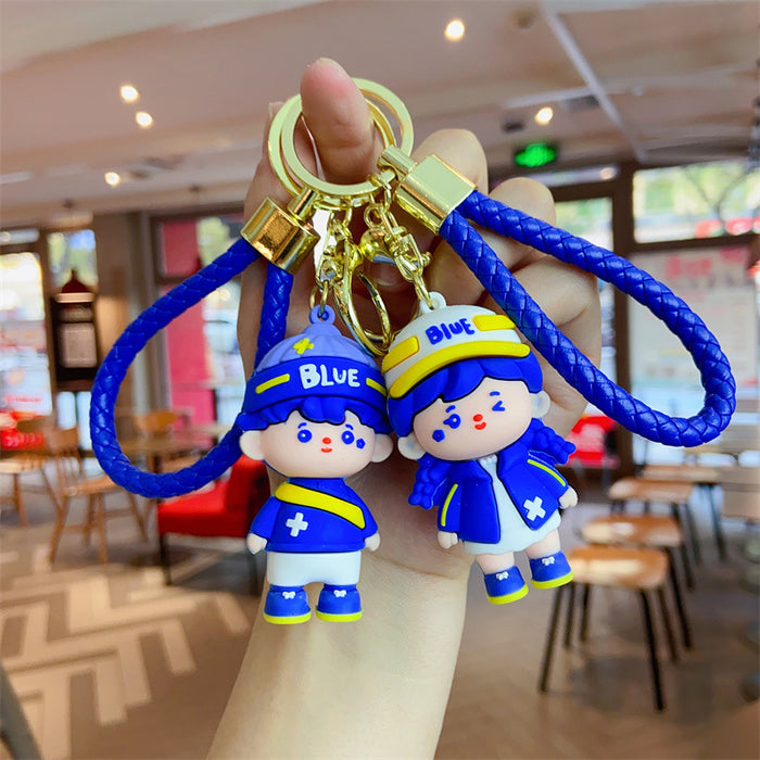 Wholesale Cartoon Klein Blue Keychain JDC-KC-Many003