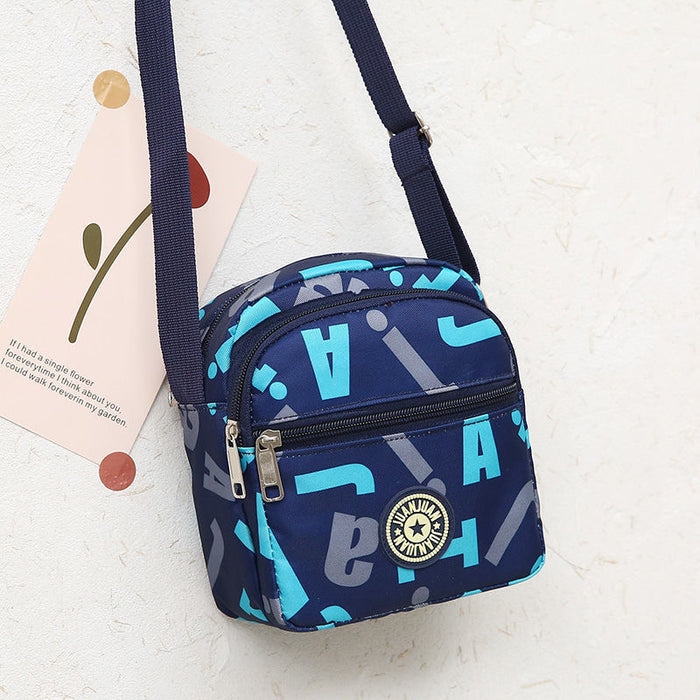 Wholesale Classic floral fabric shoulder bag, small square bag, Oxford fabric phone bag, diagonal cross bag, night market women's bag