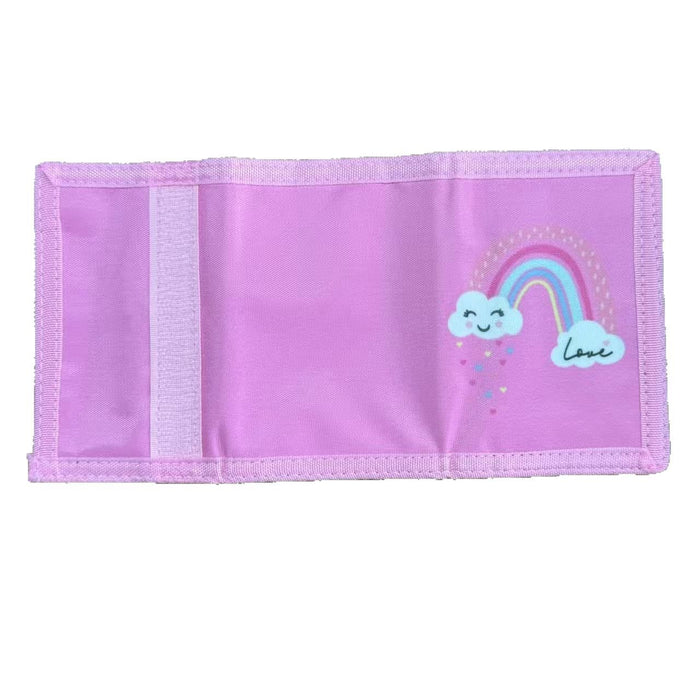 Wholesale Anime Cartoon Owl Print Canvas Wallet for Girls Cute Coin Purse and Card Holder MOQ≥3