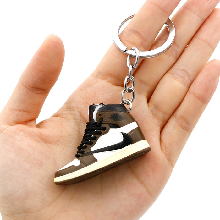 Wholesale PVC Mini Basketball Shoe Keychain JDC-KC-QLPing008