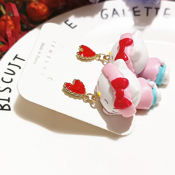 Wholesale Cute Cartoon Resin Earrings JDC-ES-Xiaox002