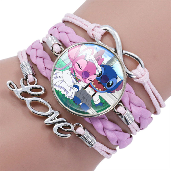 Wholesale Cartoon Braided Multi-layer Gemstone Bracelet JDC-BT-NH019