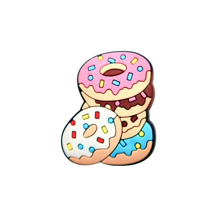 Wholesale Doughnut Hole Shoes Flower Shoe Buckle Decorative Buckle Cartoon PVC Soft Rubber DIY Accessories Shoe Flower Buckle Spot Wholesale