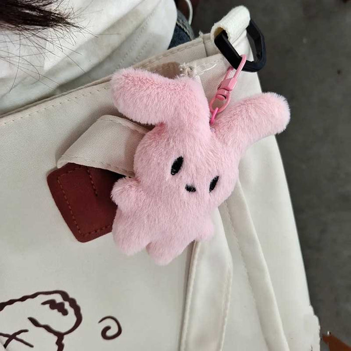 Wholesale Rabbit keychain cute and sweet plush backpack pendant accessory