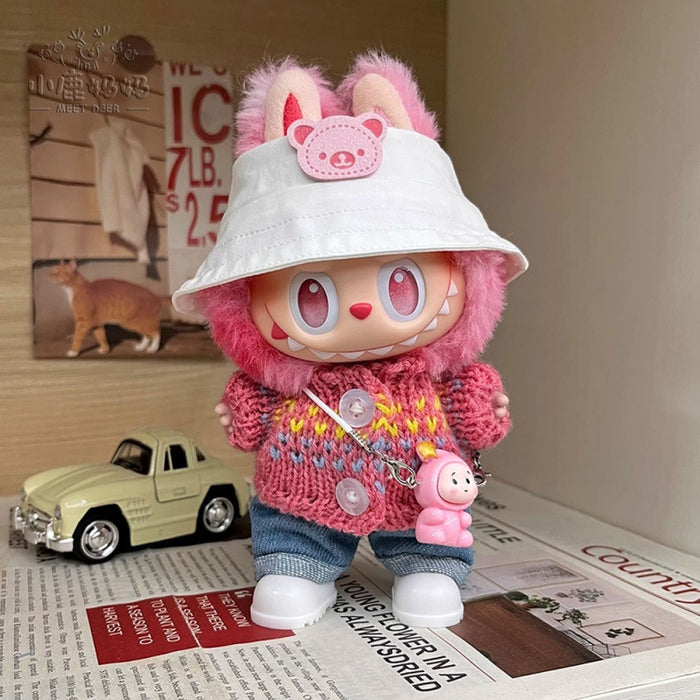 Wholesale Vinyl Doll Clothes Lucky  Clothes Trendy Cool Overalls