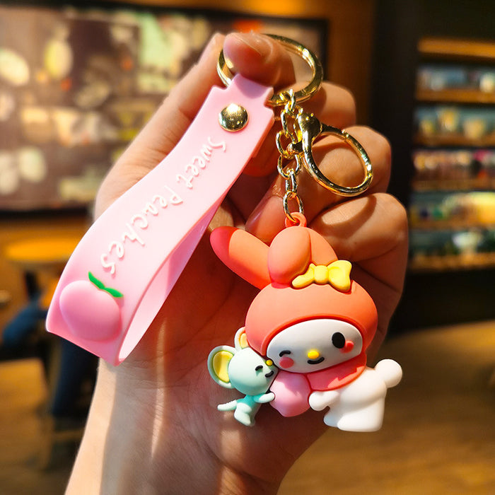 Wholesale Cartoon Doll Silicone Keychain JDC-KC-Tingm223