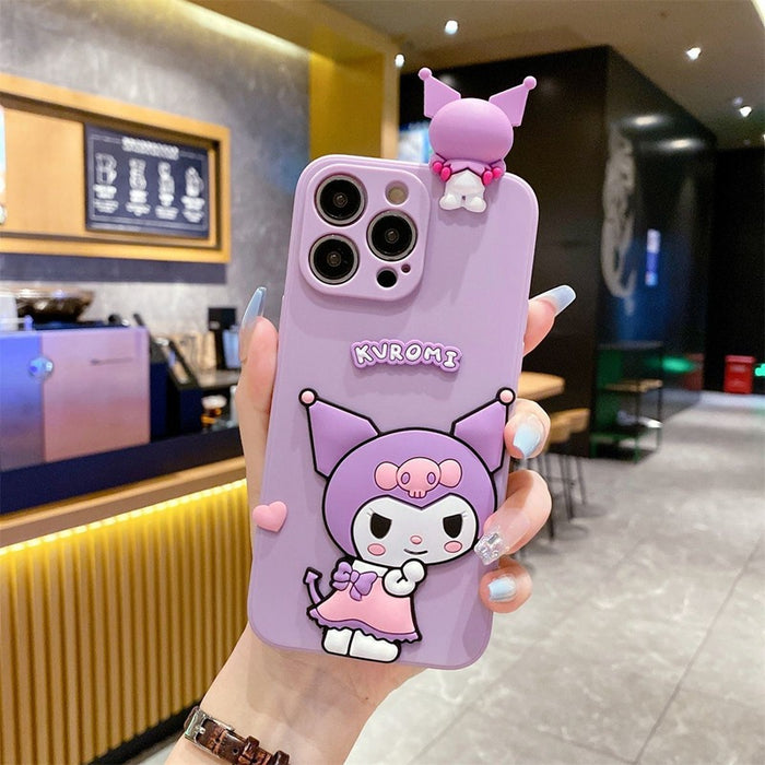 Wholesale Three-dimensional Silicone Cartoon Mobile Phone Case (S) JDC-PC-Longt005