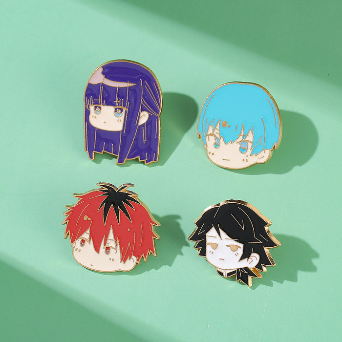 Wholesale Trendy Anime Cartoon Metal Brooch Pin Decorative Accent For Women