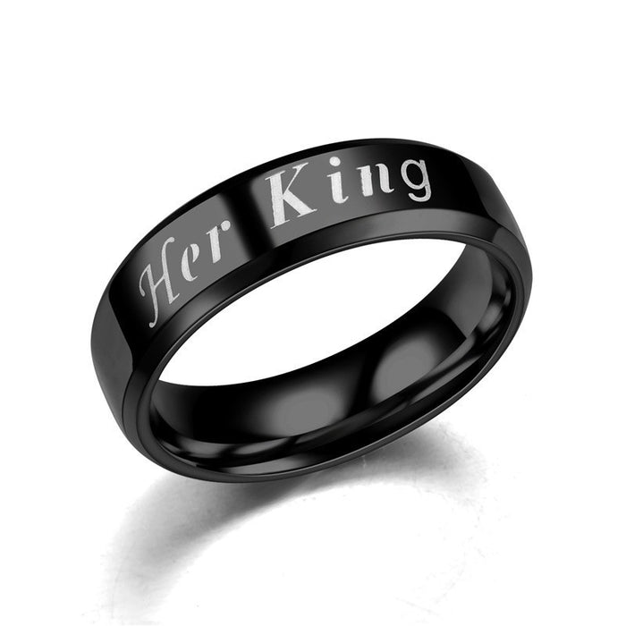 Wholesale Couple Ring Personalized Popular Stainless Steel Ring Jewelry