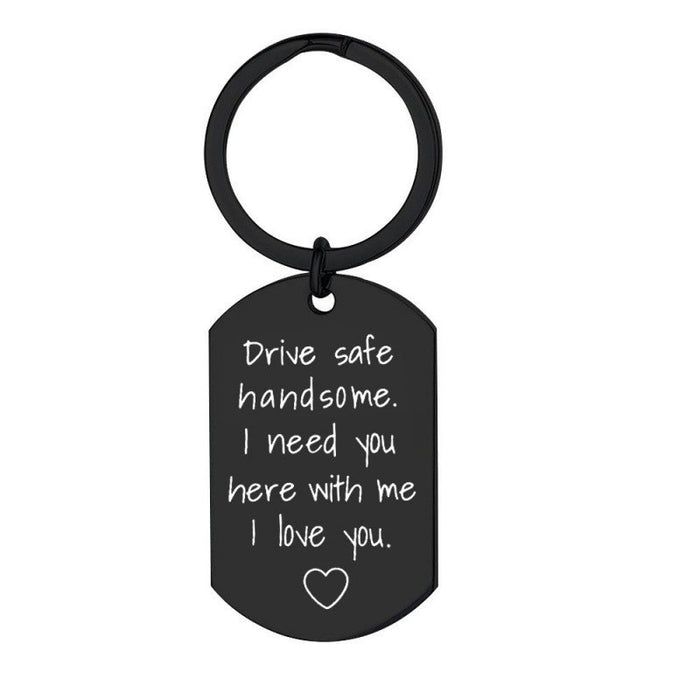 Wholesale May You Be Stainless Steel Keychain JDC-KC-TangMumao002