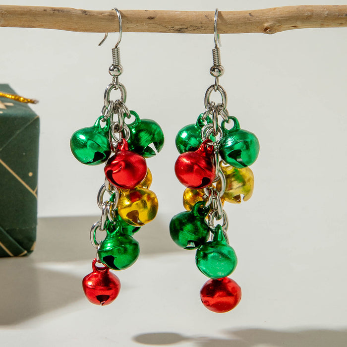 Wholesale Christmas Bell Love Drop Earring and Necklace Set Jewelry Accessory Gift MOQ≥2
