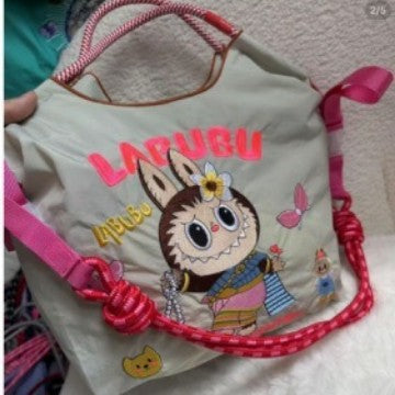 Wholesale Zippered Embroidered Shoulder Bag Waterproof Nylon Messenger Bag Handheld Canvas Bag