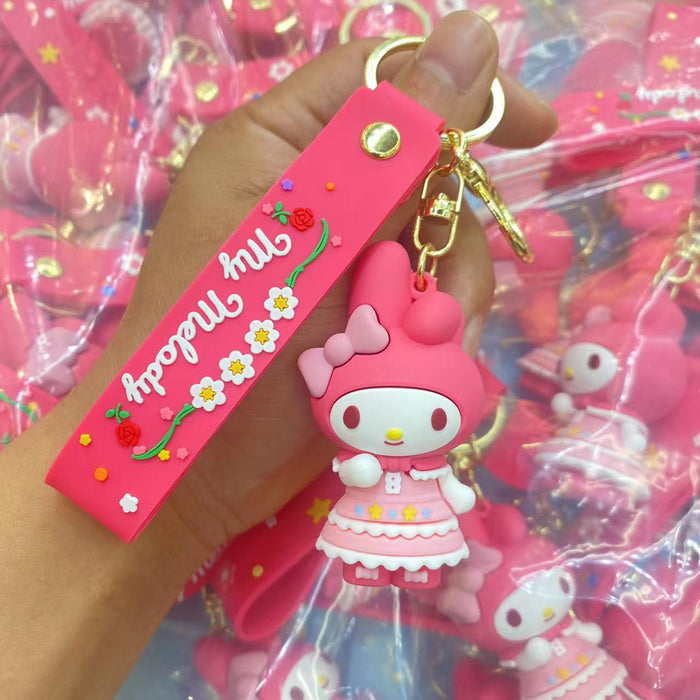 Wholesale Flower season keychain Doll schoolbag pendant