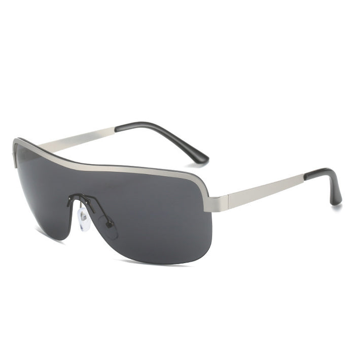 Wholesale Half frame sunglasses riding windproof integrated sunshade glasses