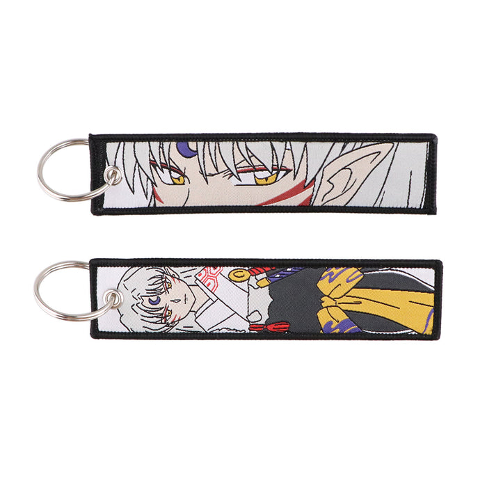 Wholesale Anime Style Woven Cloth Keychain Lanyard For Car Keys Fashion Accessory