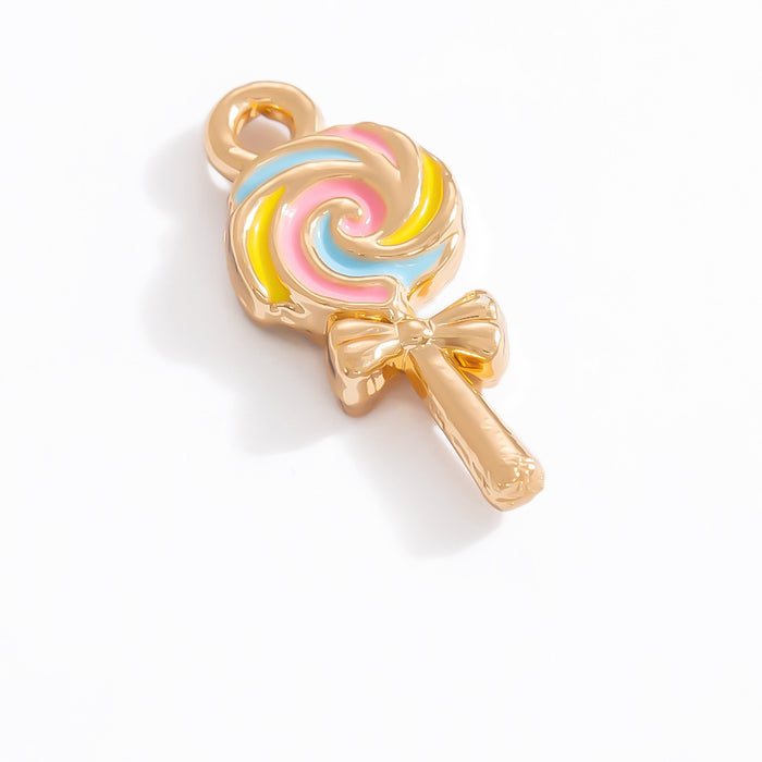 Wholesale Alloy Jewelry Accessories Ins Style Handmade DIY Cake Candy Jewelry Childlike Cartoon Sweet Pendant Single Pendant