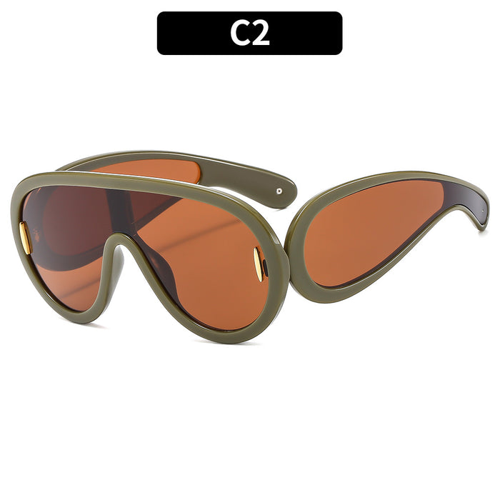 Wholesale Large Frame One Piece Punk PC Sunglasses JDC-SG-XIa078