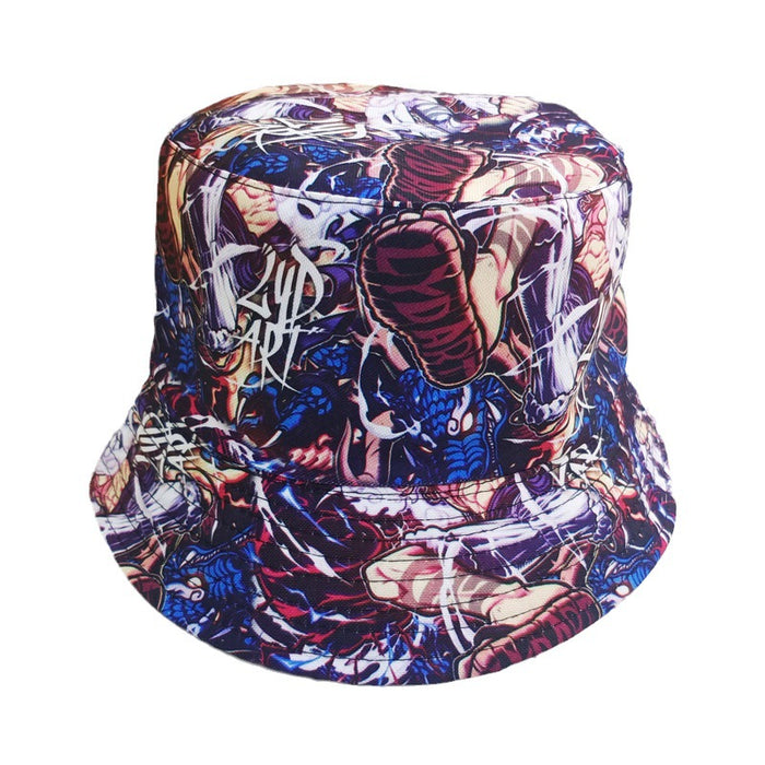 Wholesale Cartoon Print Cotton Bucket Hat JDC-FH-BoD017