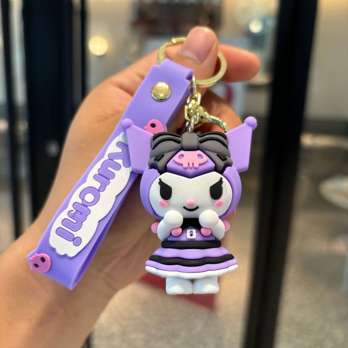 Wholesale Cartoon Silicone Anime Keychain JDC-KC-PengYu047