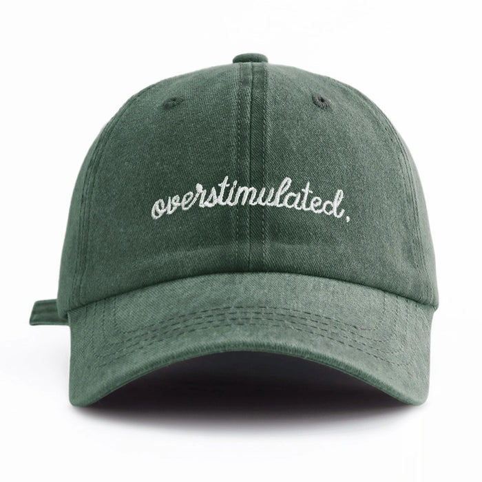 Wholesale Trendy Black Adjustable Baseball Cap With Distressed Letter Print Curved Brim For Summer Sun Protection Boutique Resale Accessory