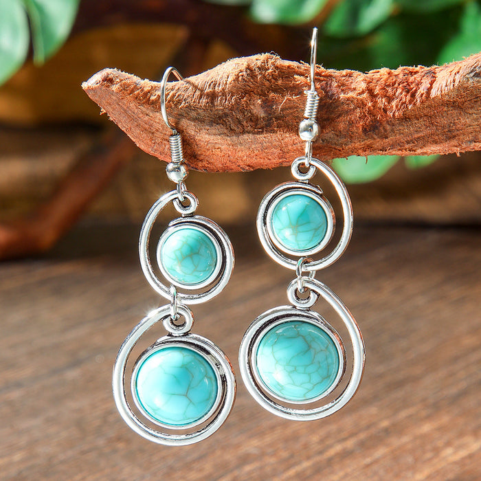 Wholesale Bohemian Drop Acrylic Earrings Vintage Fashion Accessory MOQ≥2