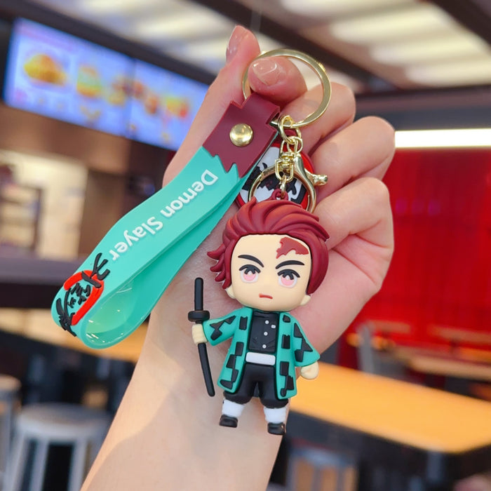 Wholesale Cute PVC cartoon anime keychain