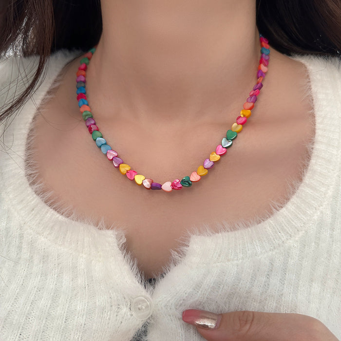 Wholesale Shell Love Bead Necklace JDC-NE-YuXi009