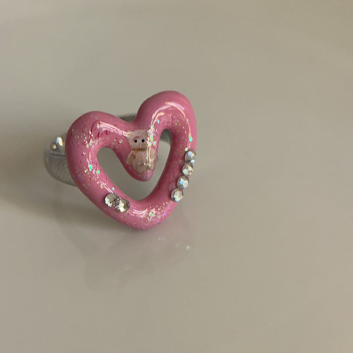 Wholesale Small niche design metal layered ring with high-end opening ring