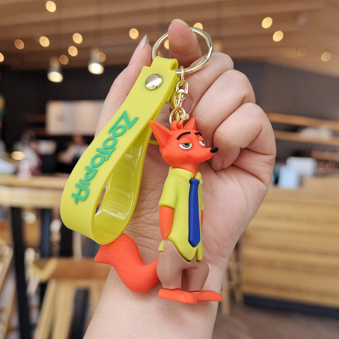 Wholesale Cartoon Silicone Doll Keychain JDC-KC-ZhuoRan011