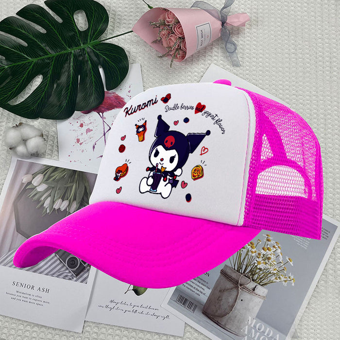 Wholesale Summer Mesh Cartoon Children's Cotton Polyester Baseball Cap JDC-FH-QiYao002