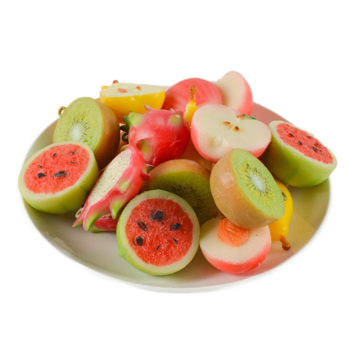 Wholesale PVC Fruit Keychain Bag Charm Simulated Dragon Fruit Decorative Accessory Trendy Gift