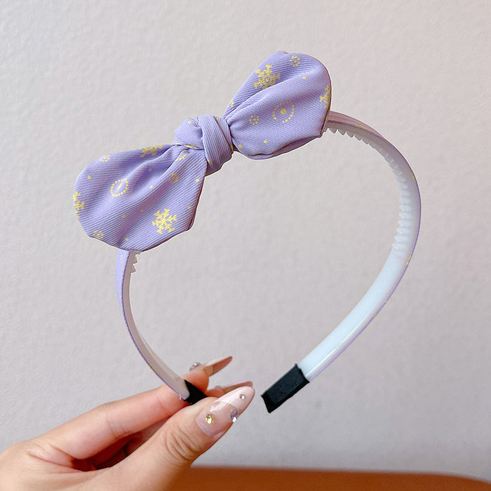 Wholesale Children' s headband girls non-slip baby hairpin headdress little girl rabbit ear bow headband