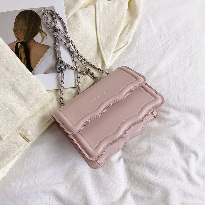 Wholesale Simple PU Chain Shoulder Crossbody Small Square Bag JDC-SD-MingShuo006