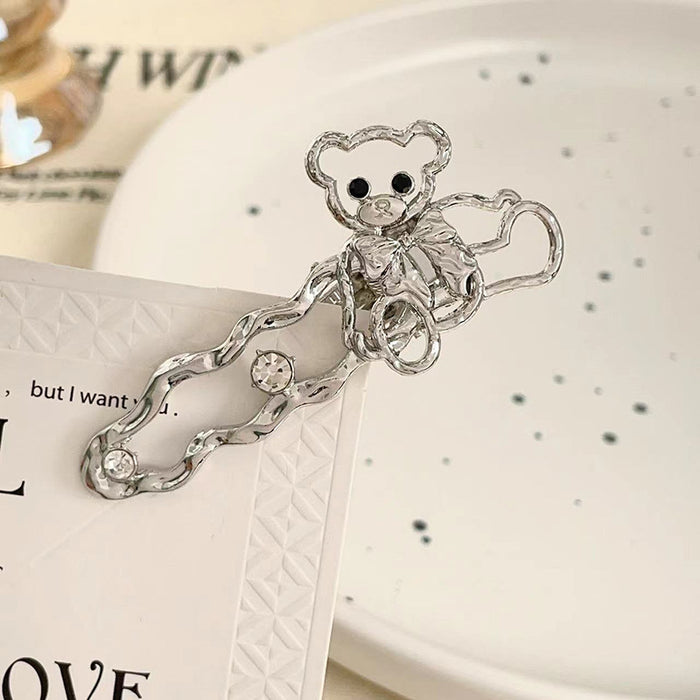 Wholesale Liquid butterfly hair clip, side clip, metal hair clip, hair accessory, straight clip, duckbill clip