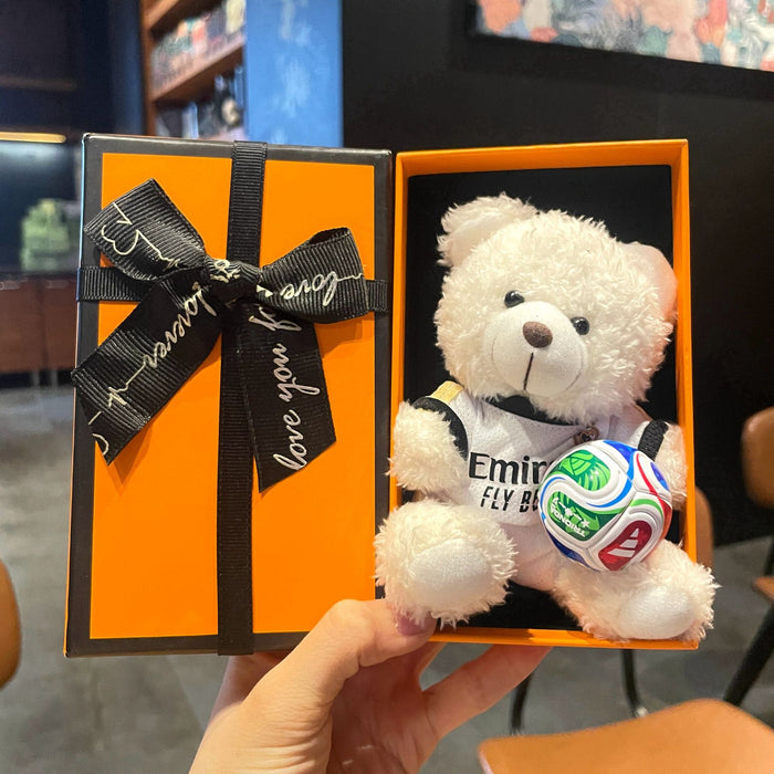 Wholesale Plush Football Bear Keychain - World Cup Fan Gift Accessory