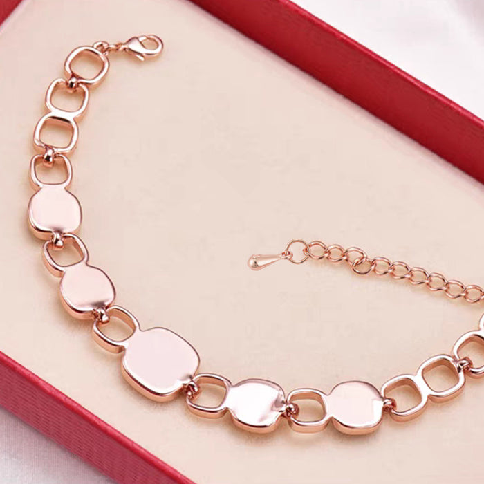 Wholesale Acrylic Moonstone Geometric Square Diamond Set Bracelet