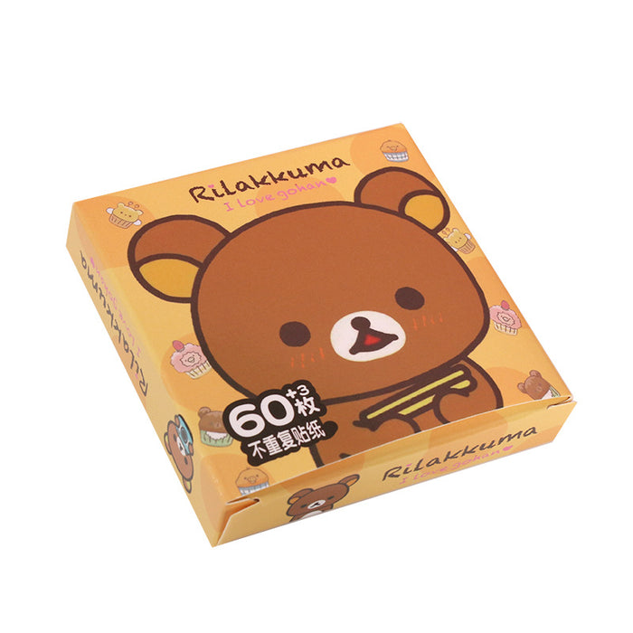 Wholesale Cute Bear Sticker Pack 60Pcs Waterproof DIY Decorative Stickers For Kids Party Trendy Home Decor Gift Craft Supply