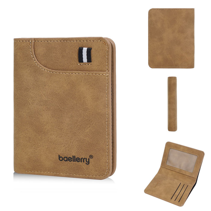 Wholesale Car ing Line Solid Color Thin PU Wallet Fashion Accessory Gift for Daily Matching