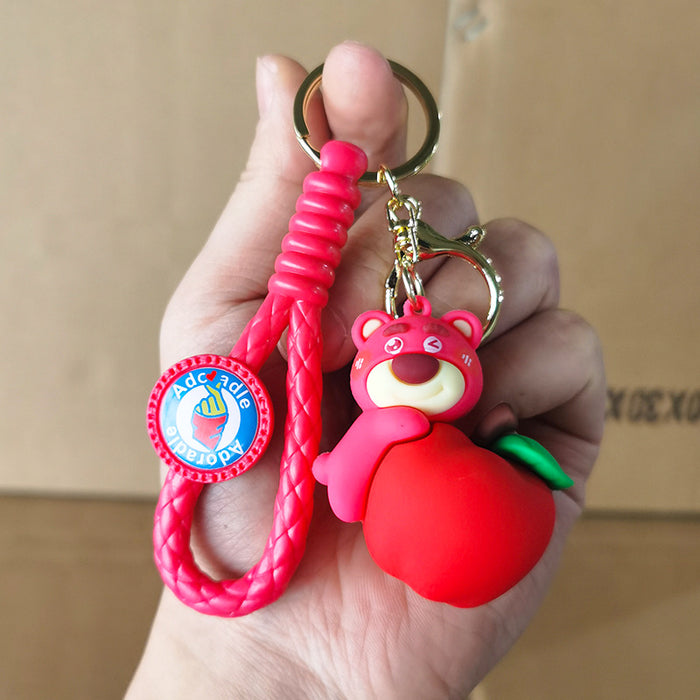 Wholesale Cartoon Silicone Doll Keychain JDC-KC-Tingm278