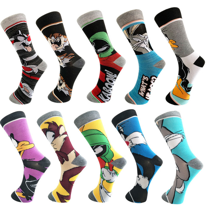 Wholesale Cotton Cartoon Middle Socks JDC-SK-YiYan074