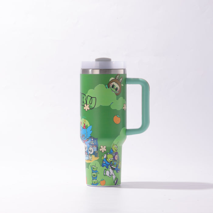 Wholesale 40oz Stainless Steel Tumbler with Handle and Straw Chic Drinkware MOQ≥2