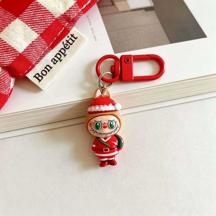 Wholesale Resin Christmas Cartoon Keychain Charm Fashion Bag Pendant For Students Gift