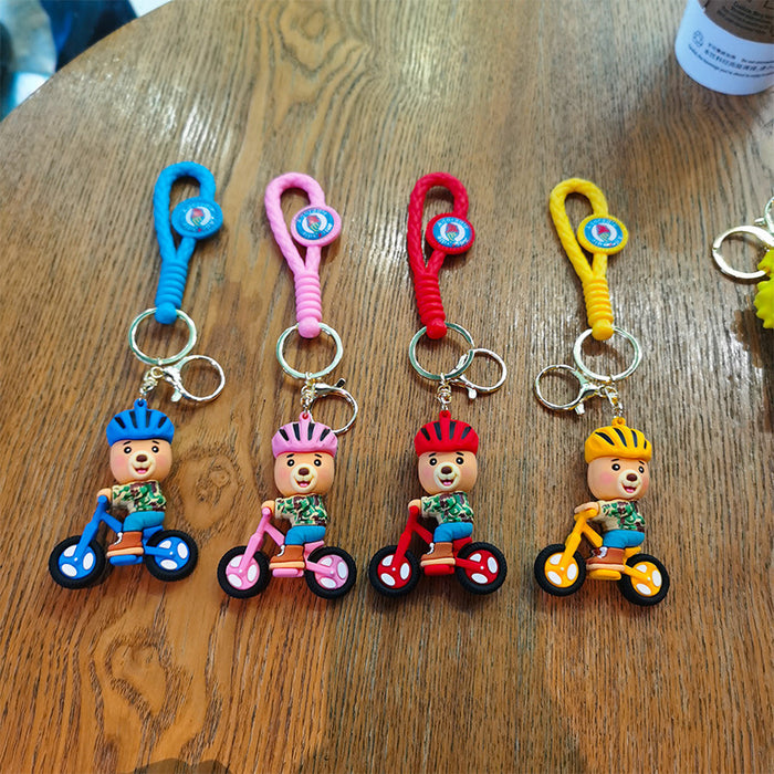 Wholesale Cartoon Doll 3D Rubber Keychain JDC-KC-Tingm078